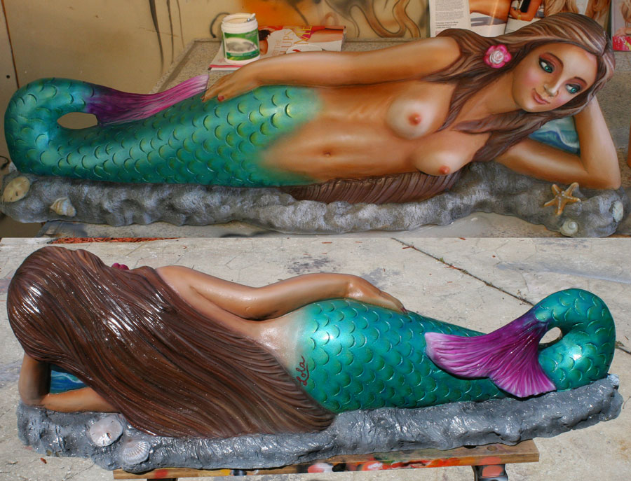 mermaid statue